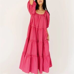 Shop Zoco Daymaker Dress in Pink Gingham